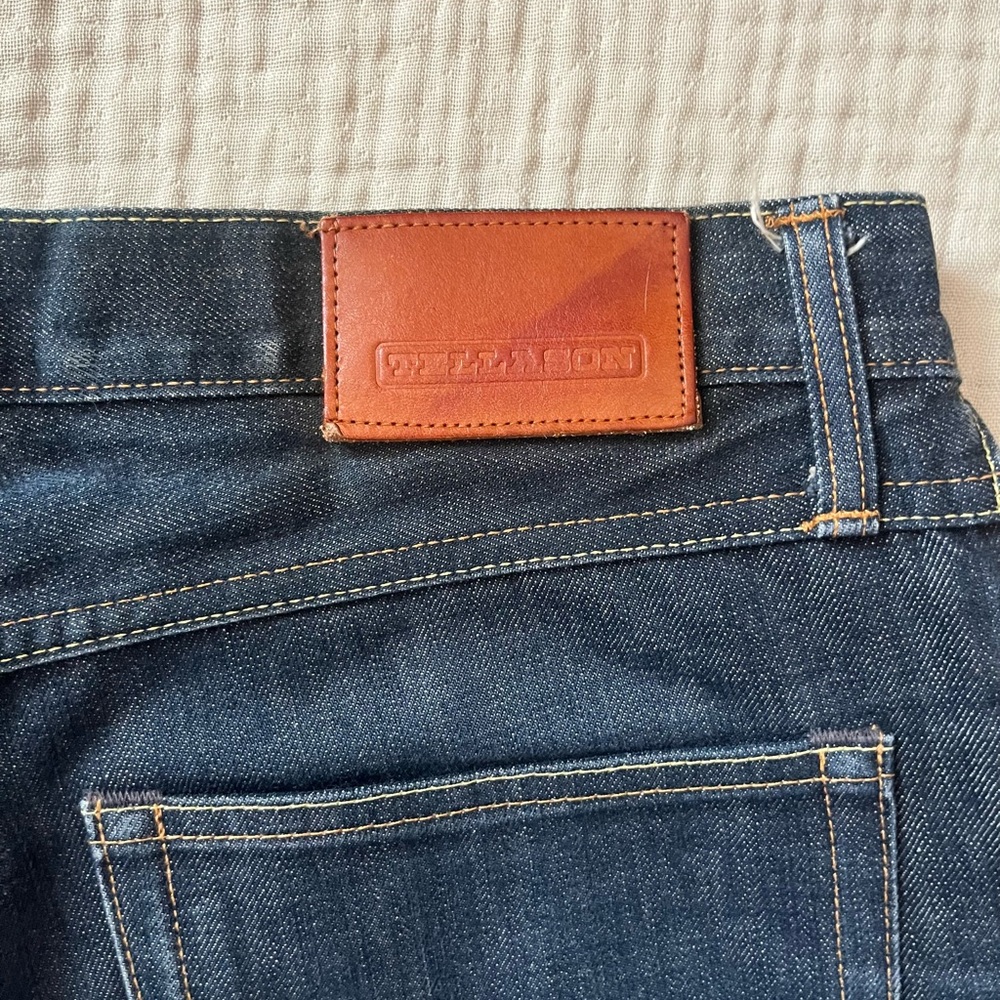 Tellason Ankara Straight Men’s Selvedge Jeans size 32 waist - Picture 7 of 10